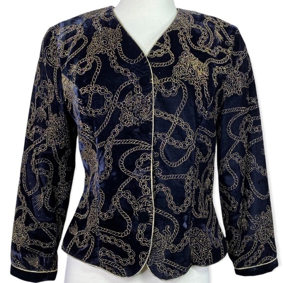 Scott McClintock Jackets & Blazers - Vintage Scott McClintock Velvet Jacket SZ 8